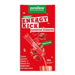 Energy Kick – Boisson énergétique naturelle au guarana & ginseng – 10 sticks