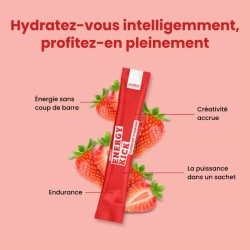 Energy Kick – Boisson énergétique naturelle au guarana & ginseng – 10 sticks
