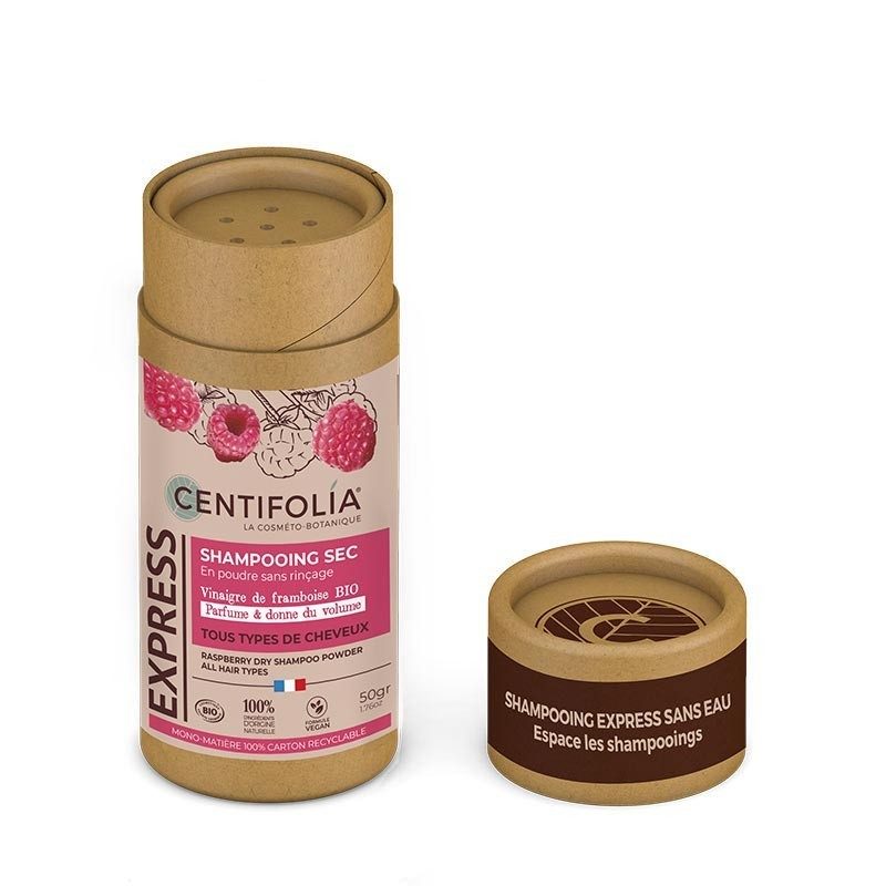 Shampoing Sec Bio Framboise – Tous Cheveux | Centifolia - 53 utilisations