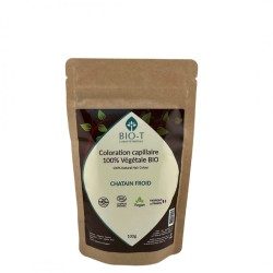 Coloration Végétale BIO-T Châtain Froid – Teinte bio 100 % naturelle 100 g