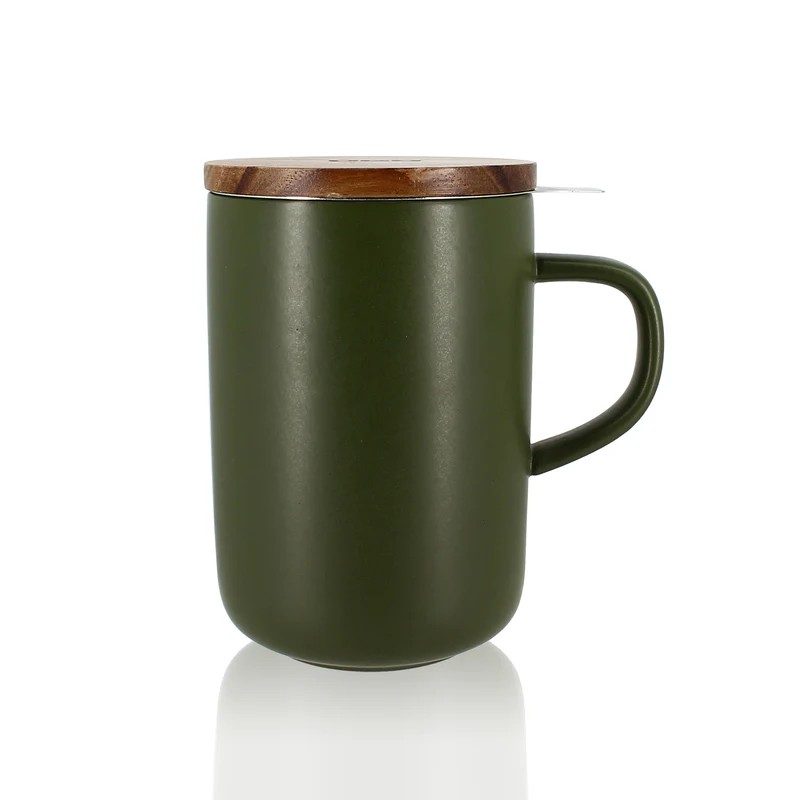 Tisanière JULIET Kaki 475 ml – Mug à thé en grès | Cocooning & Design