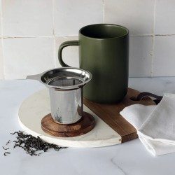 Tisanière JULIET Kaki 475 ml – Mug à thé en grès | Cocooning & Design