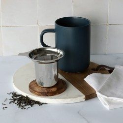 Tisanière JULIET Bleue 475 ml – Mug en grès | Grande contenance
