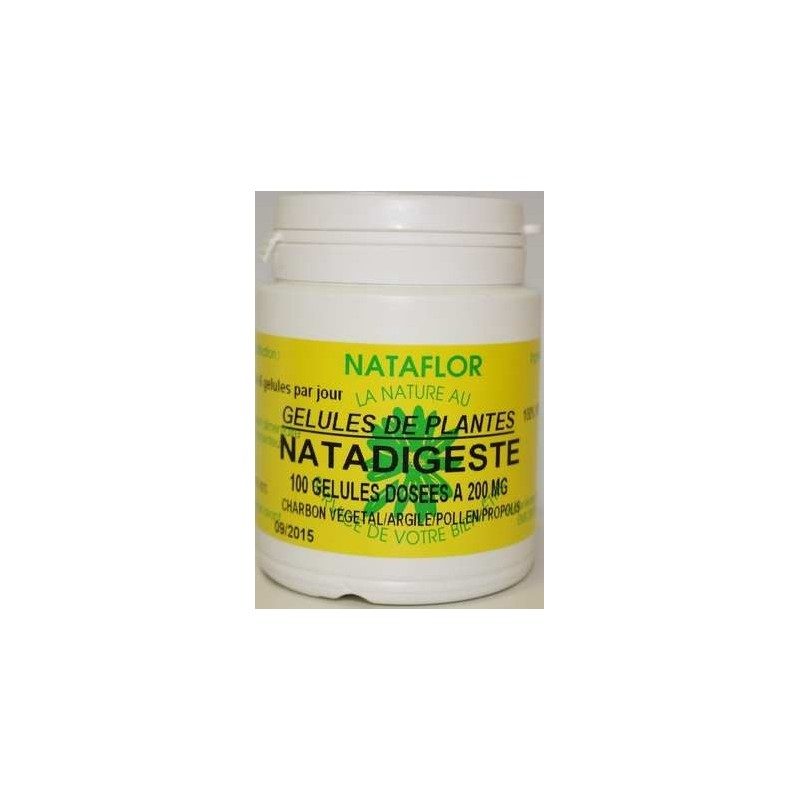 NATADIGESTE 100 gélules dosées à 400 mg. NATADIGESTE 100 gélules dosées à 400 mg.