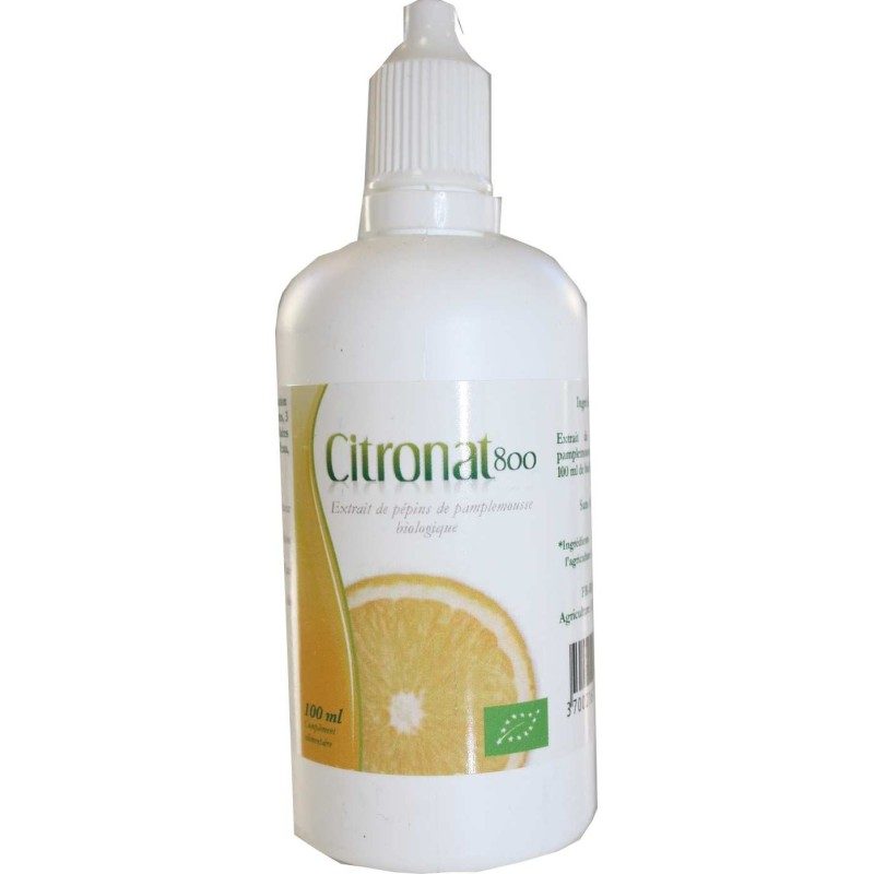 CITRONAT 800 extrait de pépins de pamplemousse BIO AB 100 ML. CITRONAT 800 extrait de pépins de pamplemousse BIO AB 100 ML.