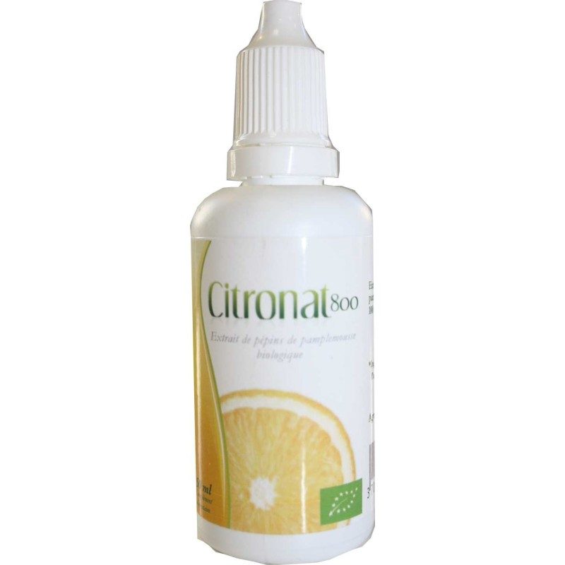 CITRONAT 800 extrait de pépins de pamplemousse BIO AB 50 ML. CITRONAT 800 extrait de pépins de pamplemousse BIO AB 50 ML.