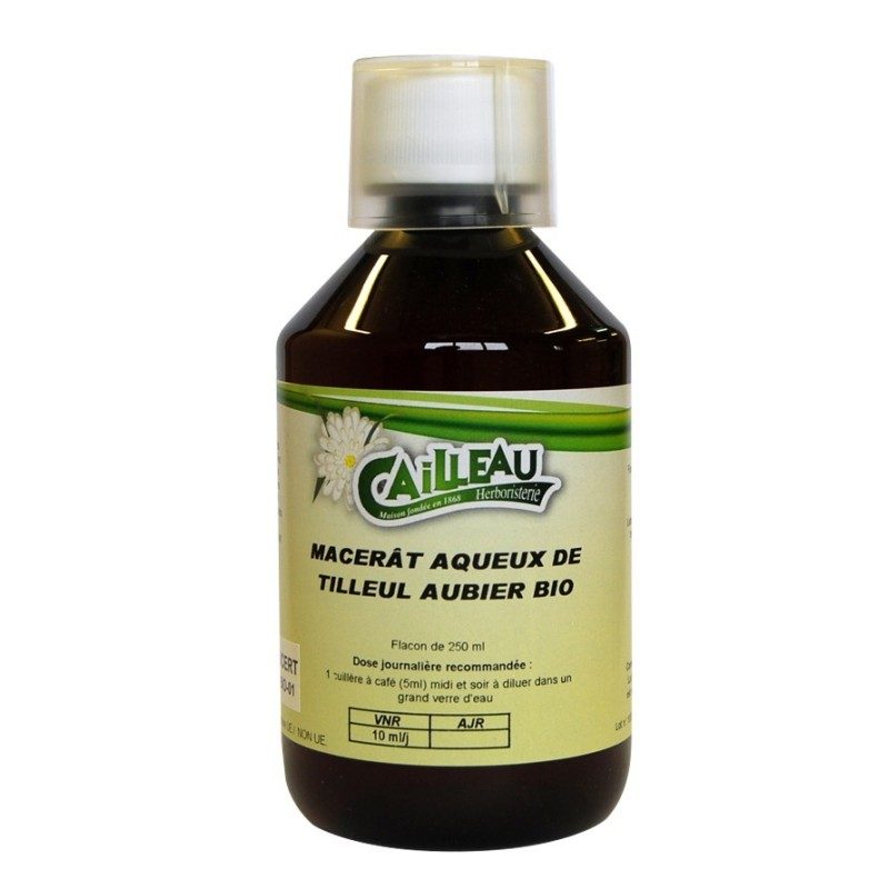 Macérat Aqueux de Tilleul - Aubier Bio - Flacon de 250 ml - Cailleau Macérat Aqueux de Tilleul - Aubier Bio - Flacon de 250 ml - Cailleau