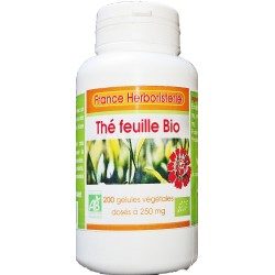 200 gélules THE VERT BIO AB dosées à 250 mg.