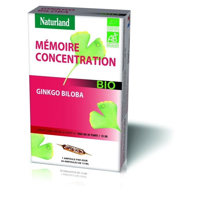 Ampoules de plantes gingko biloba. Ampoules de plantes gingko biloba.