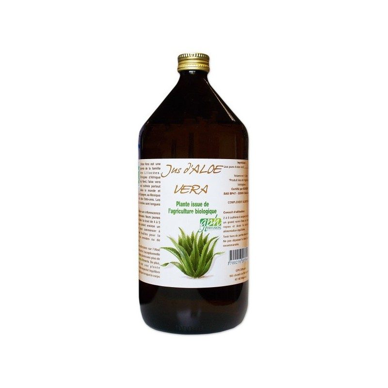 ALOE VERA PUR JUS BIO AB 1 Liter.