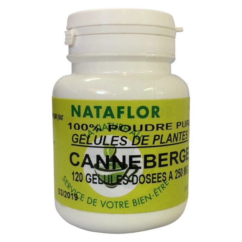 GELULES CANNEBERGE dosees 250 mg.