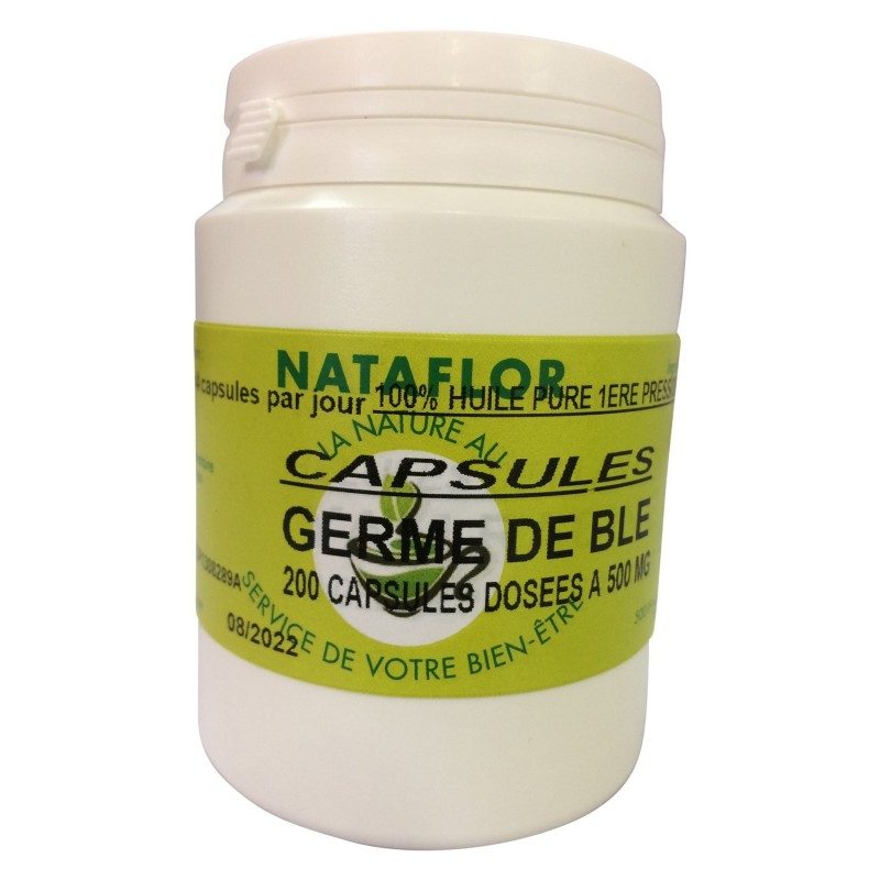 HUILE GERME DE BLE 500 mg. HUILE GERME DE BLE 500 mg.