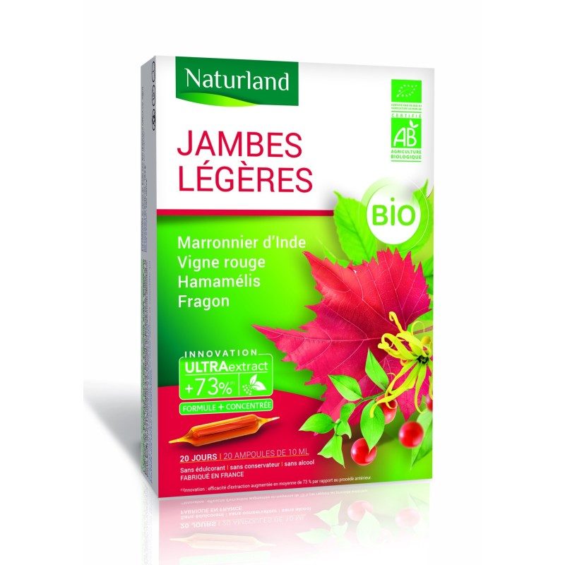 Ampoules de plantes marronnier d'inde+hamamelis+vigne rouge. Ampoules de plantes marronnier d'inde+hamamelis+vigne rouge.
