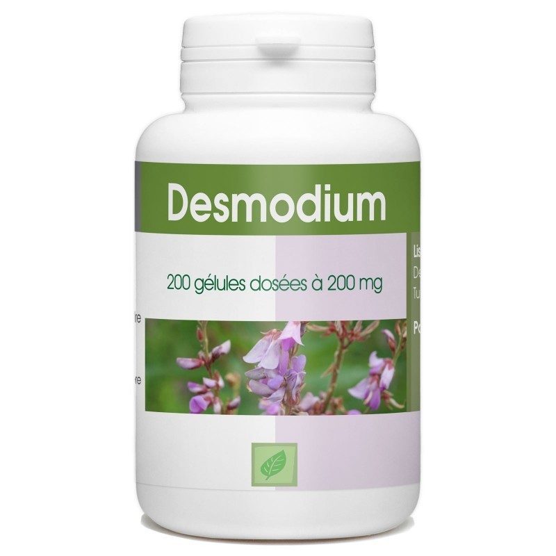 200 Kapseln DESMODIUM BIO AB dosiert mit 200 mg.