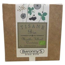 Tisane menthe verveine tilleul BIO 