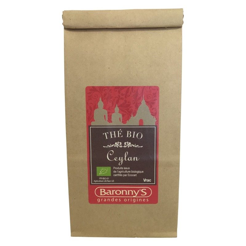 Thé CEYLAN BIO sachet de 50 grammes Thé CEYLAN BIO sachet de 50 grammes