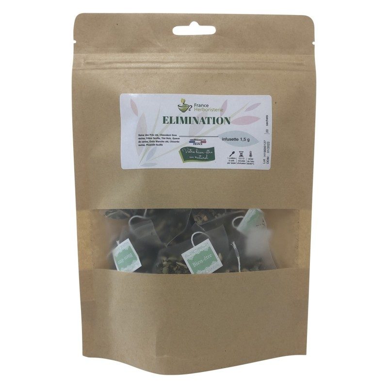 Sachet de 20 Infusettes - ELIMINATION - France-Herboristerie