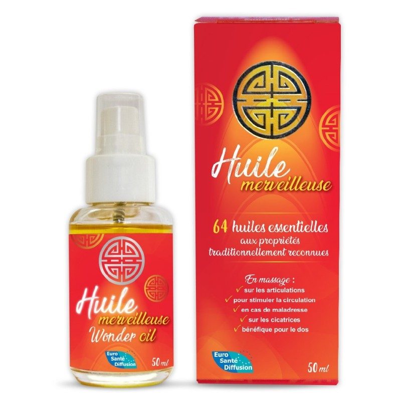 Huile merveilleuse - 64 huiles essentielles - 50 mL Huile merveilleuse - 64 huiles essentielles - 50 mL