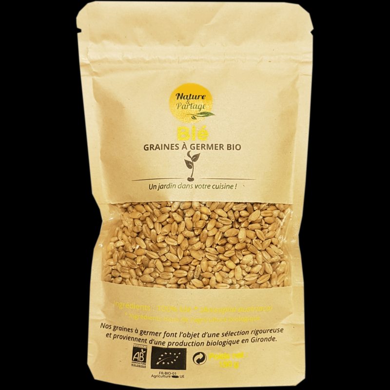 Graines à germer bio de Blé – 150 g Graines à germer bio de Blé – 150 g