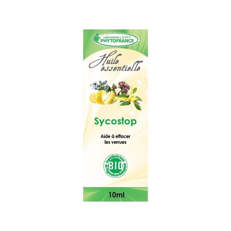 Sycostop Huiles essentielles Bio - Contre les excroissances de la peau Sycostop Huiles essentielles Bio - Contre les excroissances de la peau