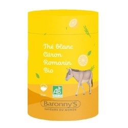 Kräutertee Weißer Tee, Zitrone, Rosmarin - Barrony's
