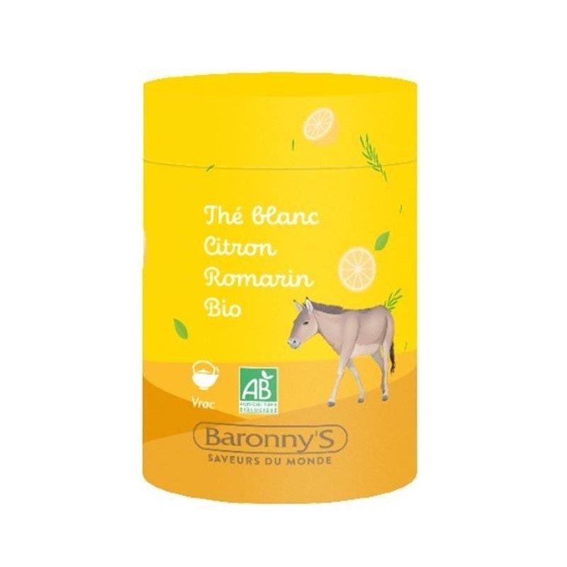 Infusettes Thé blanc, Citron, Romarin - Barrony's Infusettes Thé blanc, Citron, Romarin - Barrony's