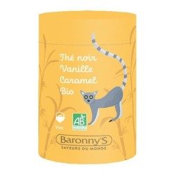 Kräutertee Schwarzer Tee, Vanille und Karamell BIO - Barrony's