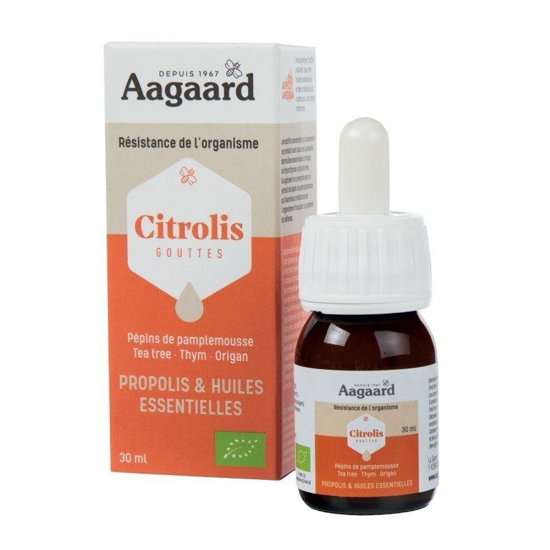 Citrolis BIO propolis et huiles essentielles 30ml - Aagaard Citrolis BIO propolis et huiles essentielles 30ml - Aagaard