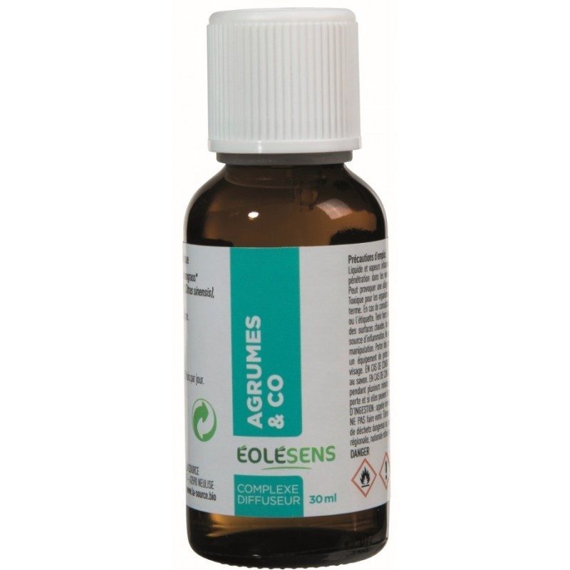 AGRUME & CO huiles essentielles en complexe à diffuser 30ml - Eolesens AGRUME & CO huiles essentielles en complexe à diffuser 30ml - Eolesens