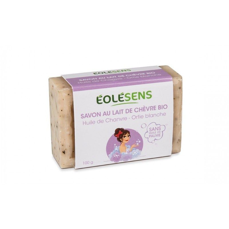 Savon au lait de Chèvre BIO, huile de Chèvre et Ortie Blanche - 100g