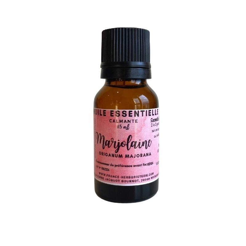 HUILE ESSENTIELLE MARJOLAINE vivace Origanum majorana 15 ml. HUILE ESSENTIELLE MARJOLAINE vivace Origanum majorana 15 ml.