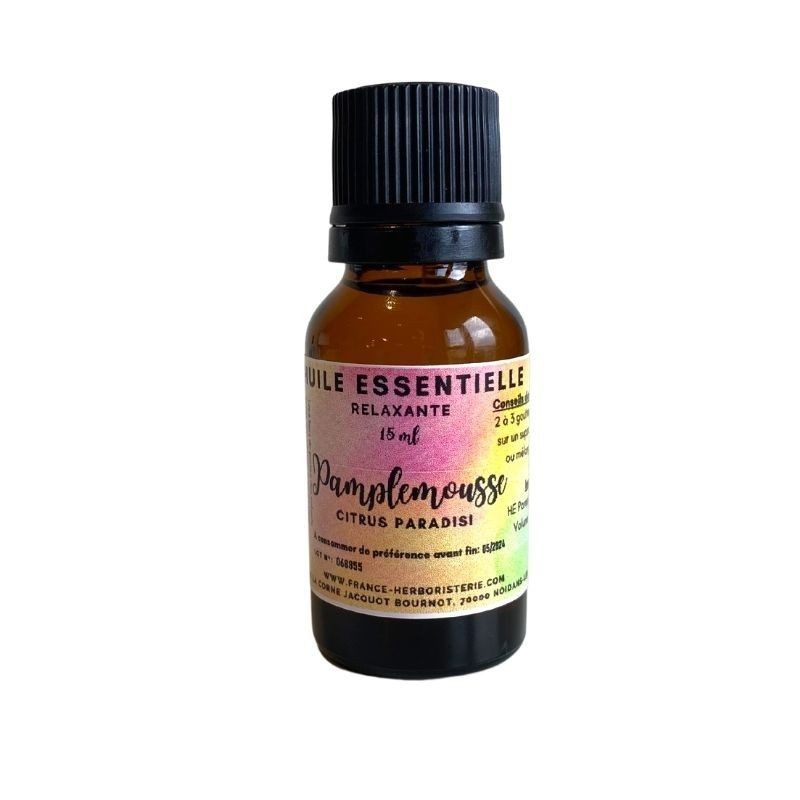 HUILE ESSENTIELLE PAMPLEMOUSSE Citrus paradisi 15 ml. HUILE ESSENTIELLE PAMPLEMOUSSE Citrus paradisi 15 ml.