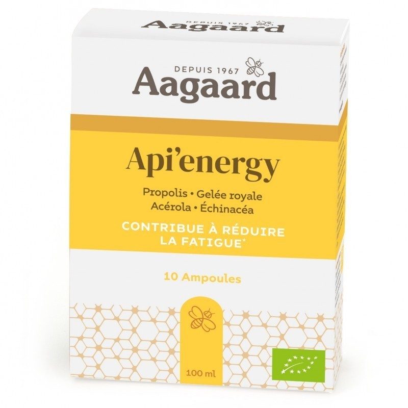 Api Energy 10 Ampullen Propolis, Gelée Royale, Acerola, Echinacea - - Aagaard