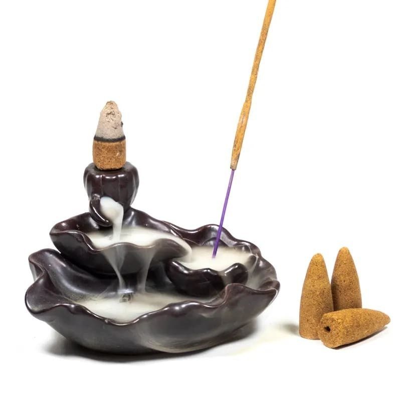 Brûleur d'encens à refoulement - étang de Lotus Brûleur d'encens à refoulement - étang de Lotus