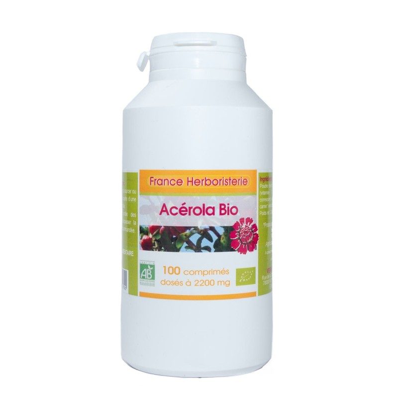 Acérola - 100 comprimés dosés à 1000mg Acérola - 100 comprimés dosés à 1000mg