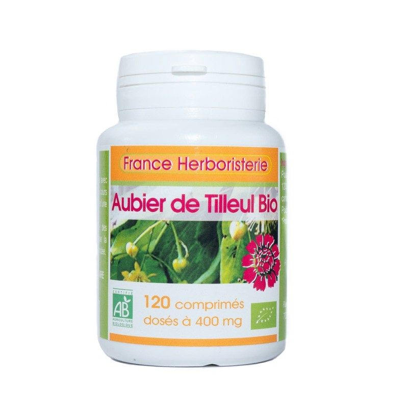 AUBIER TILLEUL BIO AB 120 comprimés dosés à 400 mg. AUBIER TILLEUL BIO AB 120 comprimés dosés à 400 mg.