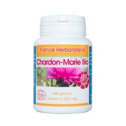 MARIENDISTELN 100 Kapseln mit einer Dosierung von 300 mg.