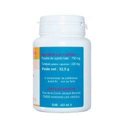 Gélules cyprès 250 mg.