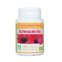  ECHINACEA Wurzel BIO AB dosiert mit 400 mg in Tablettenform.