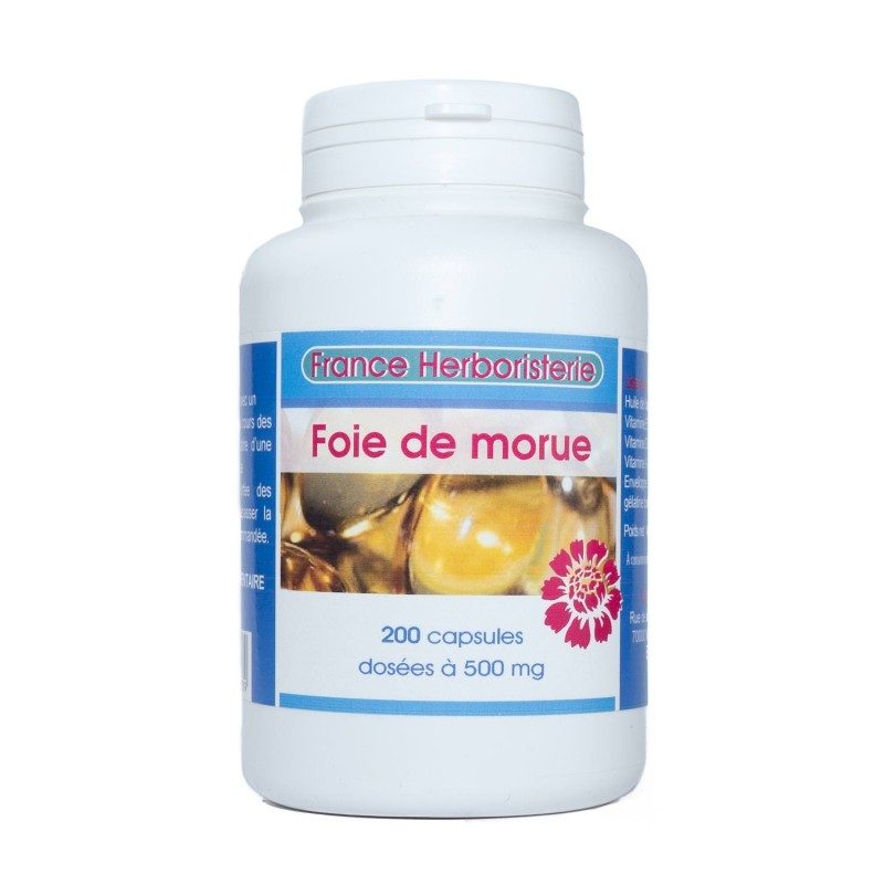 HUILE FOIE DE MORUE 500mg 200 capsules