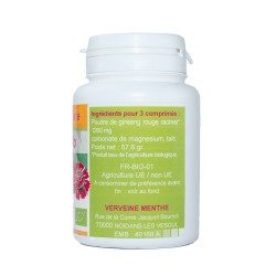 GINSENG BIO AB 120 comprimés dosés à 400 mg en comprimés.