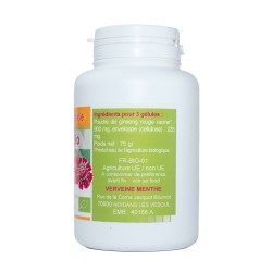 200 gélules GINSENG BIO AB dosées à 300 mg.