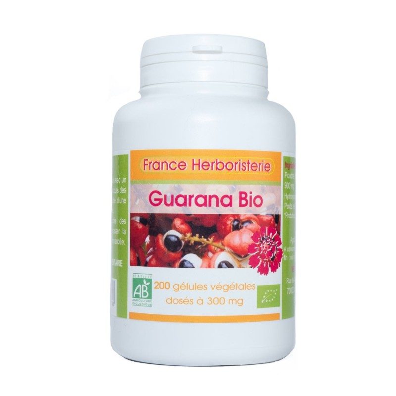 200 GUARANA BIO AB Kapseln mit einer Dosierung von 300 mg.