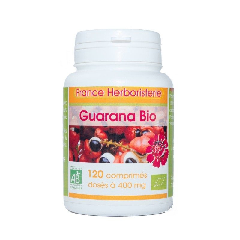 GUARANA BIO AB dosées à 400 mg en comprimés. GUARANA BIO AB dosées à 400 mg en comprimés.