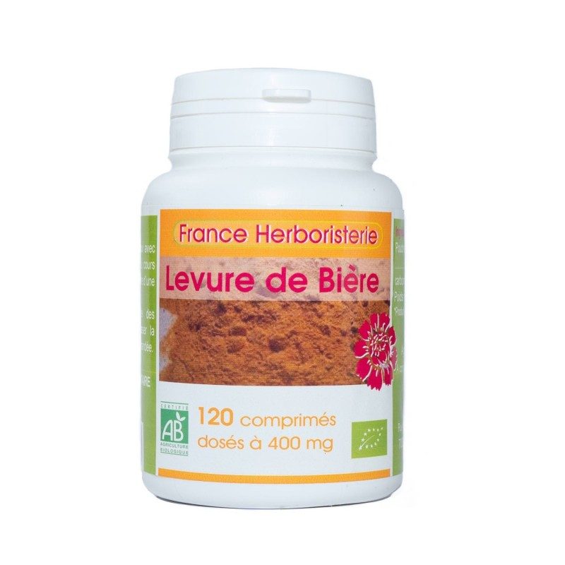 LEVURE DE BIERE BIO AB dosées à 400 mg en comprimés. LEVURE DE BIERE BIO AB dosées à 400 mg en comprimés.