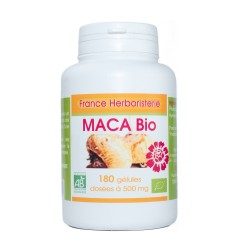 MACA BIO 180 Kapseln mit einer Dosierung von 500mg
