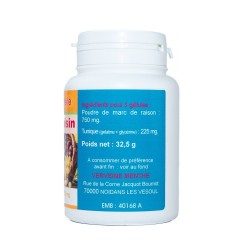 MARC DE RAISIN GELES 100 Kapseln mit einer Dosierung von 250 mg.