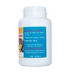 MARC DE RAISIN GELES 200 Kapseln mit einer Dosierung von 250 mg.