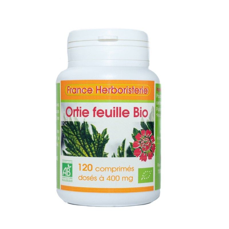 ORTIE piquante BIO AB 120 comprimés dosés à 400 mg en comprimés. ORTIE piquante BIO AB 120 comprimés dosés à 400 mg en comprimés.