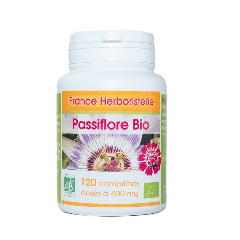 PASSIFLORE BIO AB dosées à 400 mg en comprimés. PASSIFLORE BIO AB dosées à 400 mg en comprimés.